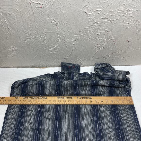 Jhane Barnes Green Long Sleeve Button Up Striped Made in Italy Shirt Mens Sz XL - Picture 6 of 6